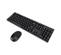 Annadue Ensemble Clavier et Souris sans Fil, 2,4 G, 104 Touches Ergonomiques avec Portée de 10 M, Plug and Play pour PC, Ordinateur Portable, Ordinateur de Bureau. (Black)