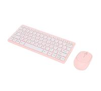 Annadue Ensemble Clavier et Souris sans Fil Coréen, Clavier 2,4 GHz avec 78 Touches, Souris Silencieuse pour Ordinateur Portable, Plug and Play en Langue Coréenne