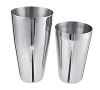 Annadue Ensemble de Shaker à Cocktail en Acier Inoxydable, Récipient de Mélange de Vin de 600/450ml pour Mélanger des Boissons, Shaker à Martini pour Bar à Domicile (800/600ML)
