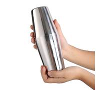 Annadue Ensemble de Shaker à Cocktail en Acier Inoxydable, Récipient de Mélange de Vin de 600/450ml pour Mélanger des Boissons, Shaker à Martini pour Bar à Domicile (600/450ml)