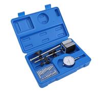 Annadue Ensemble D'indicateurs à Cadran de Précision avec Support de Base, Précision de Test 0-10mm 0.01mm, Conception Pratique pour les Laboratoires, Acier à Haute Résistance