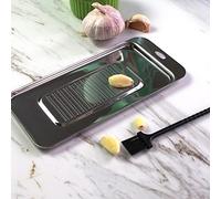 Annadue Épaissir la Râpe à Gingembre en Acier Inoxydable, Presse-ail, Outils de Broyage d'ail Wasabi, Râpe à Fromage Pas Facilement Déformable pour la Cuisine (Argent_2)
