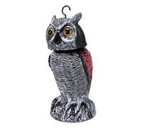 Annadue Épouvantail Hibou avec Tête Rotative 360 Degrés pour Effaroucher
