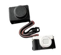 Annadue Étui à Caméra Zv1f, Caméra de Protection de la Caméra Sac à Came en Cuir Synthétique avec Poignée à Main en Bas pour Zv1f Zv 1m2 Cam (Black)