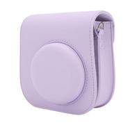 Annadue Étui de Protection de la Caméra, Sac de Caméra en Cuir PU Sac de Rangement de Caméra instantané avec Bandoulière pour Fuji Mini12 / Mini11 Caméras (Purple)
