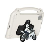 Annadue Étui de Protection EVA pour Pro 11", Air 4 5 6 7 10,9", 10e 11e Génération, Housse de Tablette Antichoc avec Support de Style Moto et Poignée Portable, Découpes Précises (2)