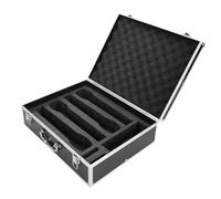 Annadue Étui de Rangement pour Microphone, Support Rigide pour Micro sans Fil avec Rembourrage en Mousse, Résistant aux Chocs, Fermoirs à Double Verrouillage, pour la Protection