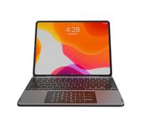 Annadue Étui Magnétique pour Clavier Air 11in 10.9in, Clavier sans Fil Touchpad rétro-éclairé avec Touches de Raccourci, Couvercle du Clavier en Alliage D'aluminium avec Multi Touch