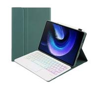 Annadue Étui pour Clavier pour Clavier Bluetooth sans Fil avec Housse de Protection pour Mi Pad 6 6 Pro, Housse de Support Portable en Cuir PU avec Clavier sans Fil Amovible