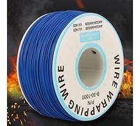 Annadue Fil de Cuivre étamé 30AWG, âme 0,25 Mm, Bleu (BLUE)