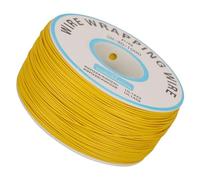 Annadue Fil de Cuivre étamé 30AWG, âme 0,25 Mm, Bleu (YELLOW)