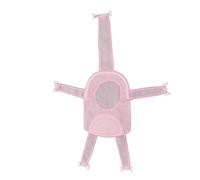 Annadue Filet de Bain en Maille pour bébé, Filet de Support de Siège de Bain Respirant Universel, Appui-tête Souple Réglable Antidérapant, de pour bébé à Cinq Coins pour Baignoire (PINK)