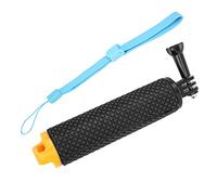 Annadue Floating Hand Grip pour Action Cameras (Yellow) | Monopode flottant, poignée à carreaux antidérapante, corde à main réglable, photographie sous-marine, ABS léger