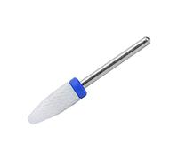 Annadue Foret à Ongles en Céramique, Tête de Maïs pour Rectifieuse électrique, Tige de 2,35 Mm, Meulage Moyen, Boîte Bleue M, Outil de Remodelage des Ongles Léger et Portable pour Sculpter et Polir