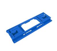 Annadue Gabarit de Charnière de Montant de Porte ABS Bleu, Modèle de Routeur de Charnière de Porte pour la Décoration de la Maison, Kit de Mortaiseuse de Bonne ténacité Réglable 8 Tailles de 2-1/2 à 6