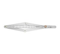 Annadue Goniomètre Règle 4 Plis Rapporteur D'Angle | Gabarit multi-angle, disposition de mesure de menuiserie, durabilité en acier inoxydable, opération à une main, rangement