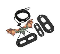 Annadue Harnais pour Petits Reptiles, Laisse de Dragon Barbu Réglable et Douce pour la Marche en Plein Air, Harnais de Laisse de Lézard pour Hamsters et Petits Animaux de Compagnie (Orange)