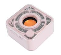 Annadue Haut-Parleur Bluetooth, Coque Transparente avec Lumières Colorées, Connexion sans Fil 5.0, Son Clair 3W, pour Camping en Plein Air, Cadeaux de Voyage (Rose)