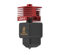 Annadue Imprimante 3D Hotend, Remplacement à Haut Débit avec Buse en Acier de 0,6 Mm, Dissipateur Thermique Rouge, Vitesse D'impression Rapide, pour la Série H2D A1