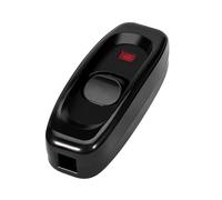Annadue Interrupteur à Cordon pour Lampe de Bureau, AC 250V, 10a, avec Indicateur LED, Interrupteur Marche/arrêt en Ligne pour Lampes de Bureau, Noir (BLACK)