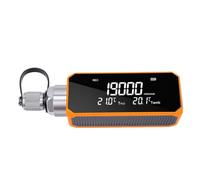 Annadue Jauge à Vide Numérique Rechargeable 1/4 SAE Testeur de Pression CVC pour Système de Réfrigération avec Enregistrement des Données d'alerte APP 0-19 000 Microns, Compensation de Température,