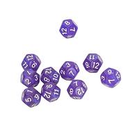 Annadue Jeu de Dés Polyédriques, 40 Pièces, Chiffres Clairs, Dés étanches à 12 Faces avec étui de Rangement, Empêchent l'oxydation pour l'enseignement du Jeu, Les Salles de Classe, Les Fêtes RPG