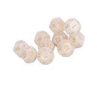Annadue Jeu de Dés Polyédriques, 40 Pièces, Chiffres Clairs, Dés étanches à 12 Faces avec étui de Rangement, Empêchent l'oxydation pour l'enseignement du Jeu, Les Salles de Classe, Les Fêtes RPG