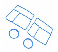 Annadue Joint d'étanchéité de Couvercle pour Omiebox, Remplacement de Joint de Récipient Alimentaire Hermétique en Silicone, Boîte à Déjeuner étanche, 2 Paquets (BLUE)