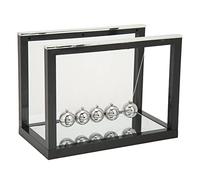 Annadue Jouet de Décompression Oscillant Noir à Boule Pendule élégante, Décoration de Bureau élégante pour Soulager Le Stress, Cadeau de Bonne Pratique Physique pour Le Bureau à Domicile