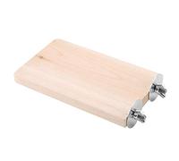 Annadue Jouet de Plate-Forme de Support en Bois Naturel pour Petit Animal de Compagnie, Tremplin d'escalade Sautant Rectangulaire en Bois, pour Aire de Jeu de Gerbille de Rat de Hamster