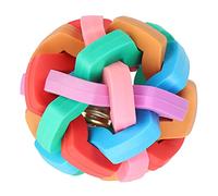 Annadue Jouet pour Chiot, Jouet à Mâcher Doux pour Chiens de Petite et Moyenne Taille, Peluche Interactive pour Animaux de Compagnie avec Cloche Intérieure, coloré pour Morsure de Dentition (Grande