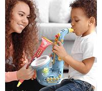 Annadue Jouets Saxophone pour Enfants, Instrument de Musique, Jouet éducatif Précoce pour bébé, d'anniversaire et de Noël (Blue)