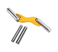 Annadue Kit D'assemblage de Joints 1/2 5/8 3/4 7/8 Pouces avec Poignée | Outil de pointage Tuck, dégauchisseuse de brique à double extrémité avec 4 têtes détachables pour les travaux de maçonnerie