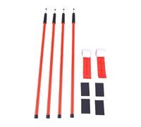 Annadue Kit de Barrière Anti-poussière 10 Ft avec Bâche et 2 Fermetures à | Poteaux en acier inoxydable, verrouillage à ressort de plafond, ensemble de cadres de confinement, feuille de poly