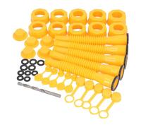 Annadue Kit de Bec Verseur pour Bidon D' de 5 Pièces avec Tuyau Flexible | Bec verseur flexible, longueur de 8,1 pouces, buse anti-goutte, construction robuste en PEHD, installation sans outil