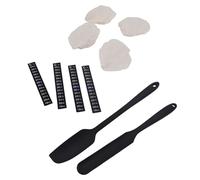 Annadue Kit de Démarrage au Levain, Pain à Pain à Ensemble de Levain avec Couvercle en Tissu, Bandes de Thermomètre et Spatules, Fournitures de Cuisson au au pour Pots de 3 à 4 Pouces de Diamètre