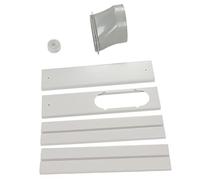 Annadue Kit de Joint de Fenêtre pour Climatiseur Portable, Plaque | Panneau coulissant sans espace, adaptateur de tuyau universel, panneau en vinyle résistant, garde la pièce fraîche,