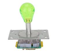 Annadue Kit de Joystick D'arcade, Joystick Lumineux D'arcade à LED, Joystick Lumineux Coloré à LED Entièrement Automatique, Joystick D'arcade en Ovale à 5 Broches pour Les Jeux D'arcade