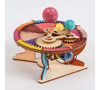 Annadue Kit de Modèle Earth Moon Sun, Jouet d'équipement de Géographie DIY avec Conception éducative, Outil d'apprentissage Scientifique, Assemblage Facile, Matériau Durable, pour Enfants, (Kaki)