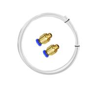 Annadue Kit de Tube PTFE avec Raccords Pneumatiques pour Imprimante 3D | Paroi intérieure lisse, jeu de connecteurs rapides, guide de filament , alimentation sans obstruction, mise à niveau