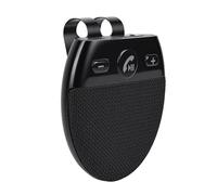 Annadue Kit Mains Libres Bluetooth pour Voiture avec Bluetooth 5.0, Réduction de Bruit CVC 8.0, 10 H D'autonomie en Conversation, 500 H en Veille, Commande Vocale pour Une Conduite en
