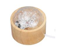 Annadue Lampe à Vagues d'eau, Lumière Ondulée de l'océan, Rotation Dynamique RVB 16 Couleurs, luminosité Réglable, Base en Bois d'origine, Veilleuse pour Salon, Salle 'étude