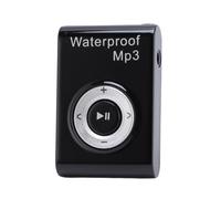 Annadue Lecteur MP3 étanche, Lecteur de Musique de Natation IPX8 avec 8 Go de Stockage, Son Hi FI sans Perte, Résistance à la Profondeur de 10 Pieds, Conception à Clipser pour la Course (Black)