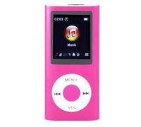 Annadue Lecteur MP3, Lecteur de Musique HiFi Portable sans Perte avec écran TFT de 1,8 Pouces, 7 Modes D'effet Sonore, Lecteur MP3 Numérique pour étudiants, Adolescents, (Rose)