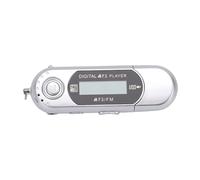 Annadue Lecteur MP3 Rétro, Lecteur de Musique Numérique USB 2.0 avec écran LCD et Synchronisation des Paroles, Prend en Charge Les Formats MP3 WMA et Carte Mémoire de 32 Go, Arrêt (Silver)