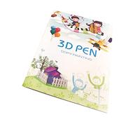 Annadue Livre de Modèles de Stylo 3D pour Stylo d' 3D, 40 Pochoirs à Dessin avec Modèle Transparent Gratuit, Papier à Dessin Réutilisable pour d'imprimante, Facile à Utiliser pour les Adultes et le