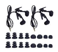 Annadue Lot de 2 écouteurs de Natation, écouteurs Intra-Auriculaires étanches IP68 avec Prise Jack 3,5 Mm pour la Natation, Le Surf, la Course, la Musique sous-Marine, Comprend 4