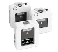 Annadue Lot de 3 étuis en Silicone pour Microphone sans Fil Rode Wireless Go II, étuis de Protection Antichoc en Silicone de Rechange pour Microphone sans Fil (White)