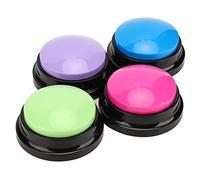 Annadue Lot de 4 Boutons Parlants pour Chiens et Chats, Boutons de Communication pour Animaux de Compagnie 30S, d'enregistrement Sonore pour Dressage de Chiens, Parlants Enregistrables pour Animaux