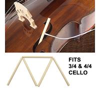 Annadue Lot de 5 Chevalets en épicéa pour Violoncelle, 18cm, pour 3/4 4/4 | Surface lisse fabriquée à la main, bois léger et durable, accessoire d\'amélioration du ton pour violoncelles pleine taille.